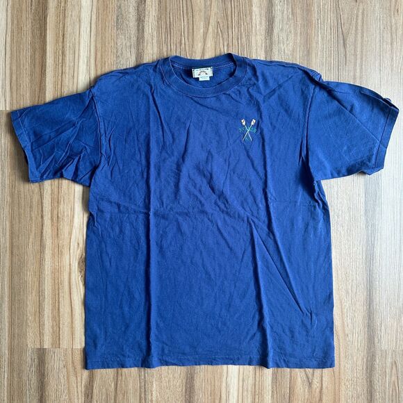 Vintage Breezin' up Avalon New Jersey Blue T-shirt XL Made In USA - Picture 1 of 8